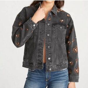 NWT Driftwood Mimosa Denim Jacket In‎ Black